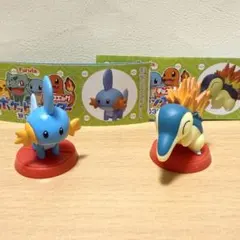 チョコエッグ　ポケモン　旅立ちの3匹　ヒノアラシ　ミズゴロウ　ポケットモンスター