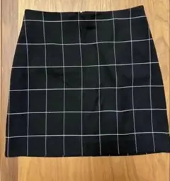 H&M ミニスカート　ブラック・ホワイト　M