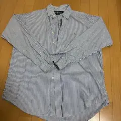 90sRalph Lauren Yarmouth ストライプシャツ 16-35