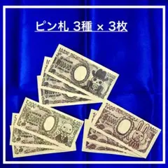 ONE PIECE BASE SHOP ベリー札 ピン札3種×3枚 ⑤