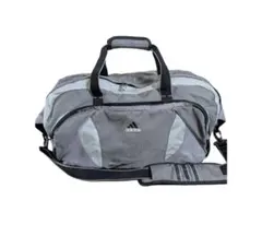 adidas ☆ グレー × ブラック 2way ボストンバッグ