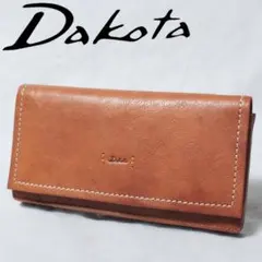 未使用 ダコタ アペーゴ エイジングレザー 花びらモチーフ フラップ長財布 茶系 Dakota - 未使用 ダコタ アペーゴ エイジングレザー 花びらモチーフ