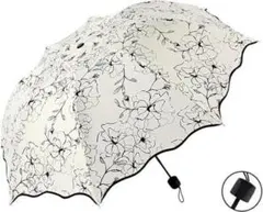 ★日傘★折りたたみ★花柄★8本骨★UVカット★遮光遮熱★晴雨兼用★紫外線対策★