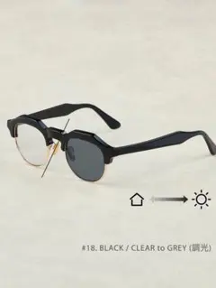 OWN「#18　BLACK / CLEAR to GRAY (調光レンズ)」
