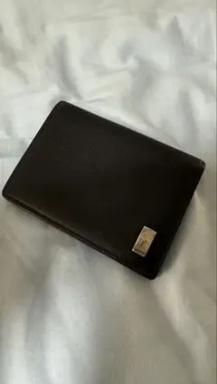 dunhill 黒 レザー スリムカードケース