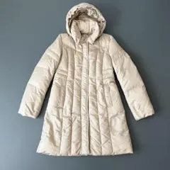 高級✨UNTITLED 2wayロングダウンコート アイボリー フェザー M