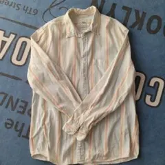 ZARA ストライプ柄 長袖シャツ XL