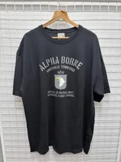 ALPHA（アルファ）半袖Tシャツ　4L ブラック　2605-291のサムネイル