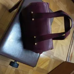 Cartier ボルドー レザー ミニボストンバッグのサムネイル