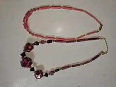 紫系のネックレス1本から