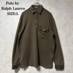 Polo by Ralph Lauren 長袖 シャツ L ミリタリー