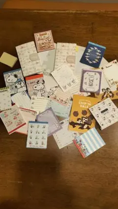 キャラクターメモ帳 バラ売り　スヌーピー　サンリオ 　他からランダム120枚