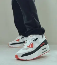 新品NIKE Air Max 90 ホワイト/レッド/ブラック