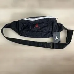 ジョーダンJORDANボディバッグ ショルダーバッグメッセンジャー黒ブラックレア