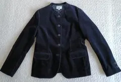 ユニクロ×イネス コーデュロイノーカラージャケット L ネイビー