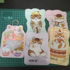 mofusandモフサンド クリアにゃんこポーチ&ジップバッグ4種
