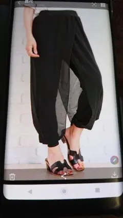 2XL シフォンパンツ