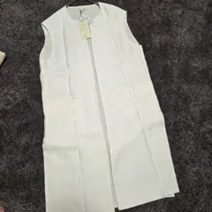 新品 DES PRÉS　デプレ　麻 リネン　ファブリックコンビ ロングジレのサムネイル