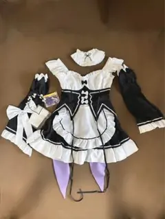 リゼロ レム コスプレ衣装 Re:ゼロから始める異世界生活 ウィッグ付
