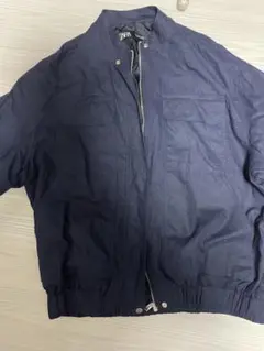 本日処分価格 ZARA ネイビー ノーカラージャケット EUR 36