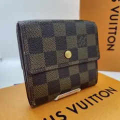 ルイヴィトン　ダミエ　Wホック　折り財布　正規品 LOUIS VUITTON ルイヴィトン ダミエ ポルトモネ・ビエヴィエノワ 2