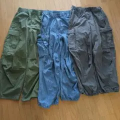 GU スーパーワイドカーゴパンツ 3点セット　Sのサムネイル