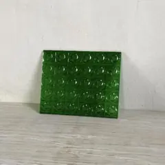 バラ柄 ガラス板 緑 / ステンドグラス 昭和型板ガラス 昭和レトロ