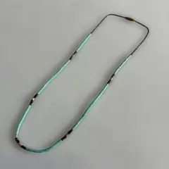 サントドミンゴ ヒシ ターコイズ ブラックスピネル ネックレス 45 50
