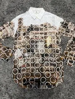 希少　アンリアレイジ　シャツ　柄シャツ　Lui's ハレ　エトセンス