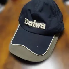DAIWA ダイワ ロゴ刺繍 キャップ ブラック フリーサイズ