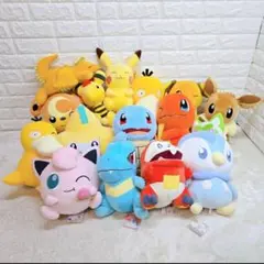 T】 ポケモン ぬいぐるみ 16個 タグ付き まとめ売り 大量 もふぐっと