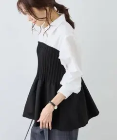 シャツドッキングペプラムニットのサムネイル