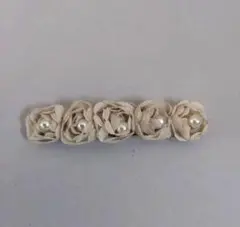 花モチーフ パール装飾 ヘアピン