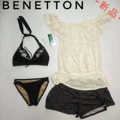 【フォロワー様は割引可能‼️】ベネトン ビキニ 4点セット BK 9M