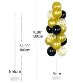 バルーンスタンド 高さ調整可160cm ２個ハロウィン、パーティー、クリスマス