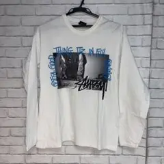 STUSSY 長袖Tシャツ ロンT S DJフォトプリント ステューシー
