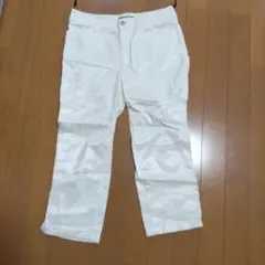 LOUIS FERAUD ホワイト カジュアルパンツ ポケット付き