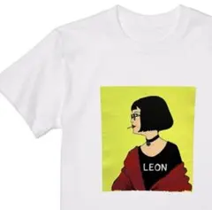 男女兼用 映画レオン マチルダ イラストTシャツ／白のサムネイル