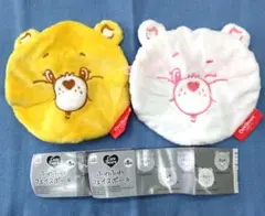 Care Bears ふわふわフェイスポーチ 2色セット　ガチャ　カプセルトイ