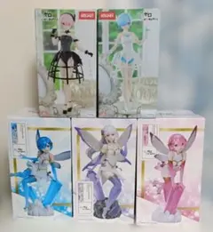 Re:ゼロから始める異世界生活　フィギュア5点セット　新品　未開封　送料込
