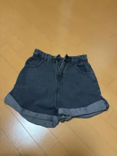 ダークグレー デニムショートパンツ 半ズボン