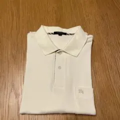 BURBERRY LONDON ポロシャツ アイボリー L※薄いシミ有り