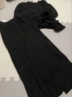 ANAP ニット　セットアップ　ブラック　F