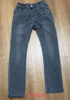 BREEZE ブリーズ　150cm デニム　ロングパンツ　ブラックデニム