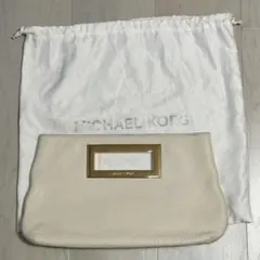 MICHAEL KORS ホワイトクラッチバッグ　マイケルコース