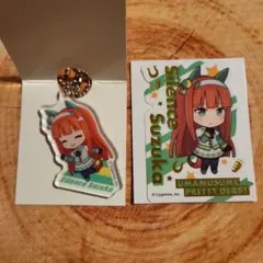 ウマ娘　アクリルキーホルダー　ダイカットステッカー　サイレンススズカ　2点