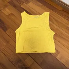 イエロークロップドキャミソール