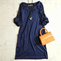 美品♪ ビアズリー HiROMITHiSTLE シルク100 とろみワンピース
