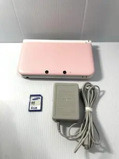 【動作品】Nintendo 3DSLL本体 ピンク×ホワイト(付属品あり)