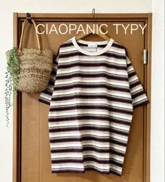新品！CIAOPANIC TYPY 4950円→2190円 ボーダーT ボルドー